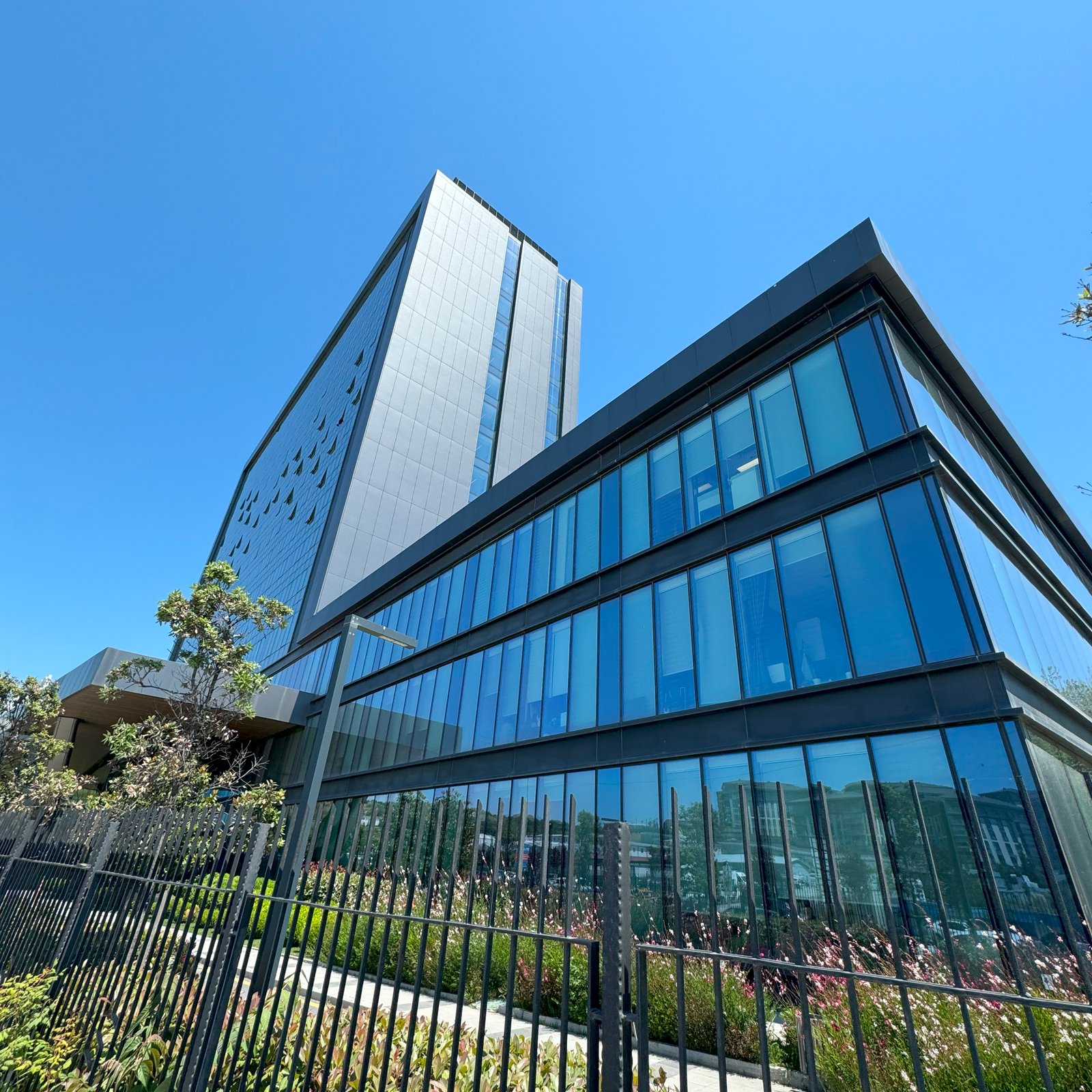 Recepción moderna de Zenova Clinic